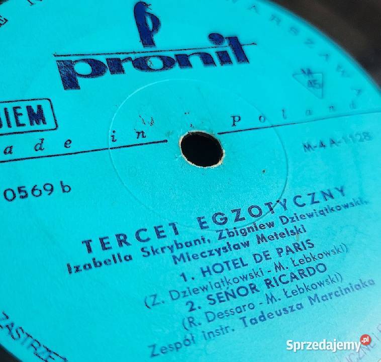 Tercet Egzotyczny wydanie z roku 1966 singiel płyta winylowa Chełmno