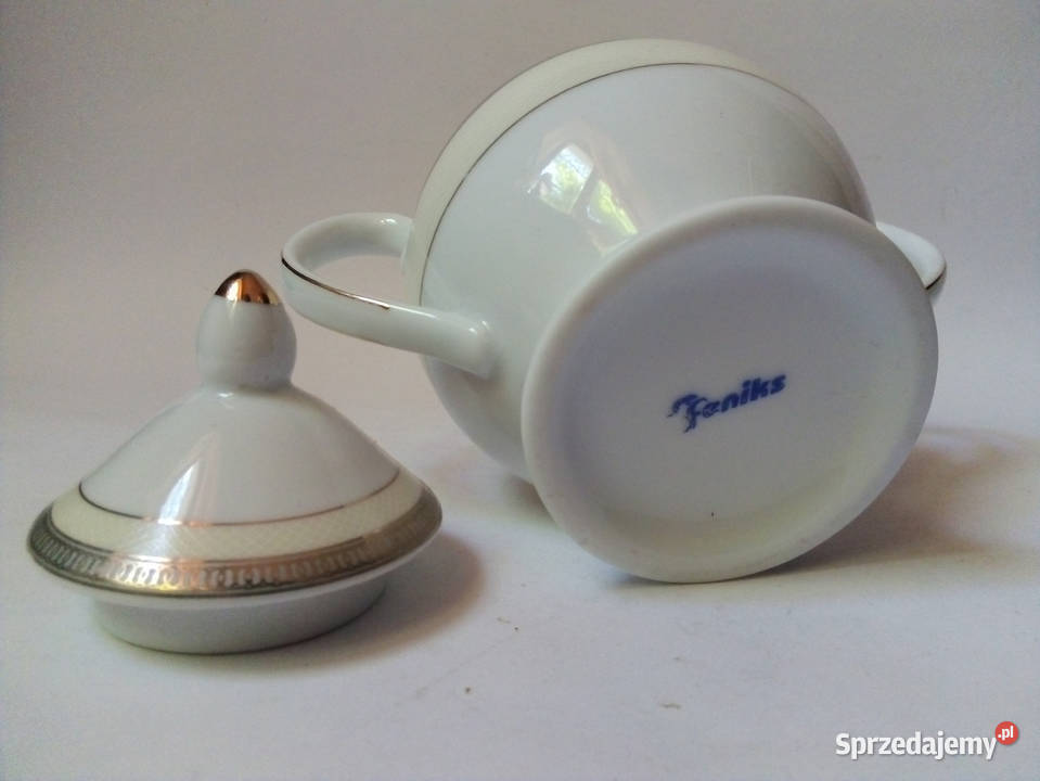 porcelanowa cukiernica Feniks vintage śląskie Częstochowa