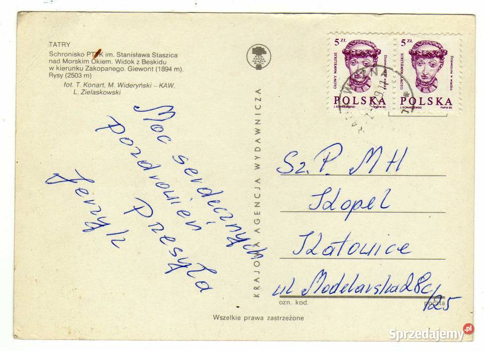 TATRY JESIEŃ POCZTÓWKA WIELOWIDOKOWA Krynki