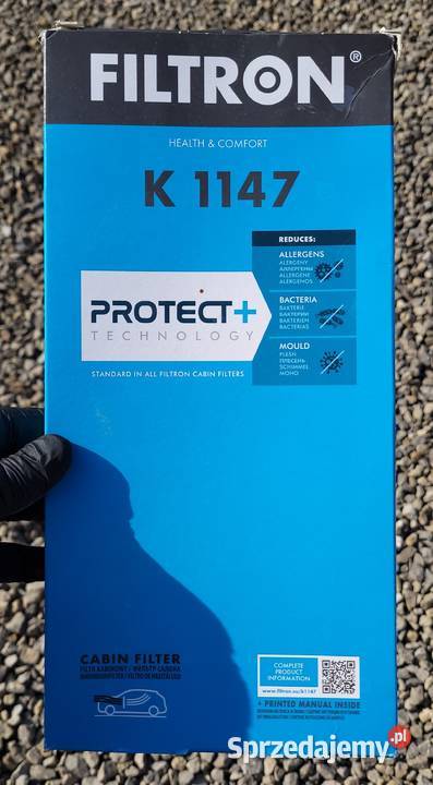 Filtr kabinowy Filtron K1147 Peugeot Citroen mazowieckie Trablice