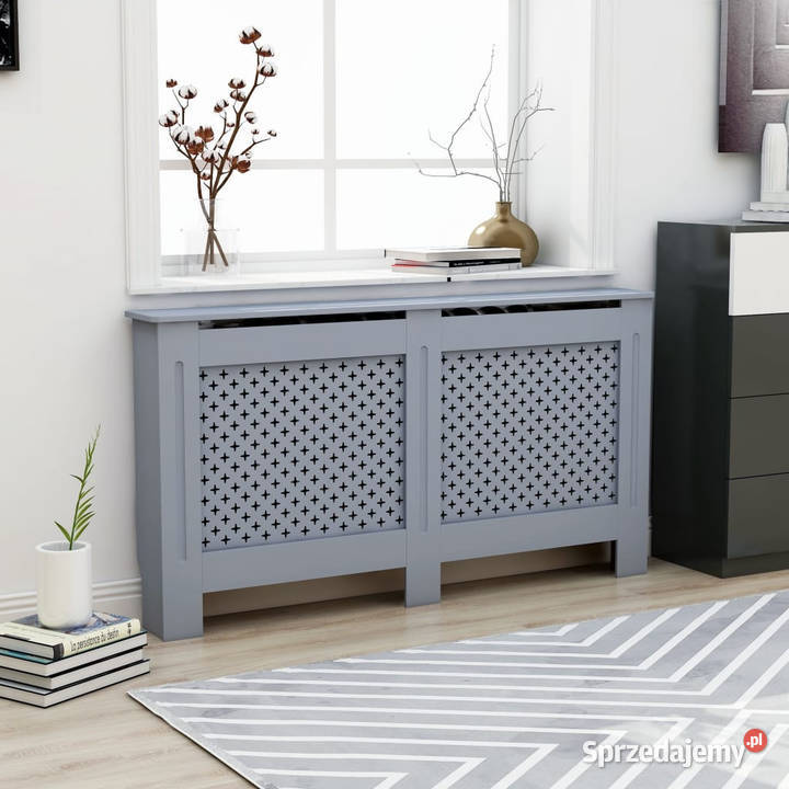 Osłona na kaloryfer antracytowa 152x19x815 MDF