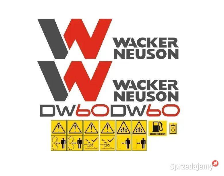 Naklejki oklejenie naklejka WACKER NEUSON DW60 Janików