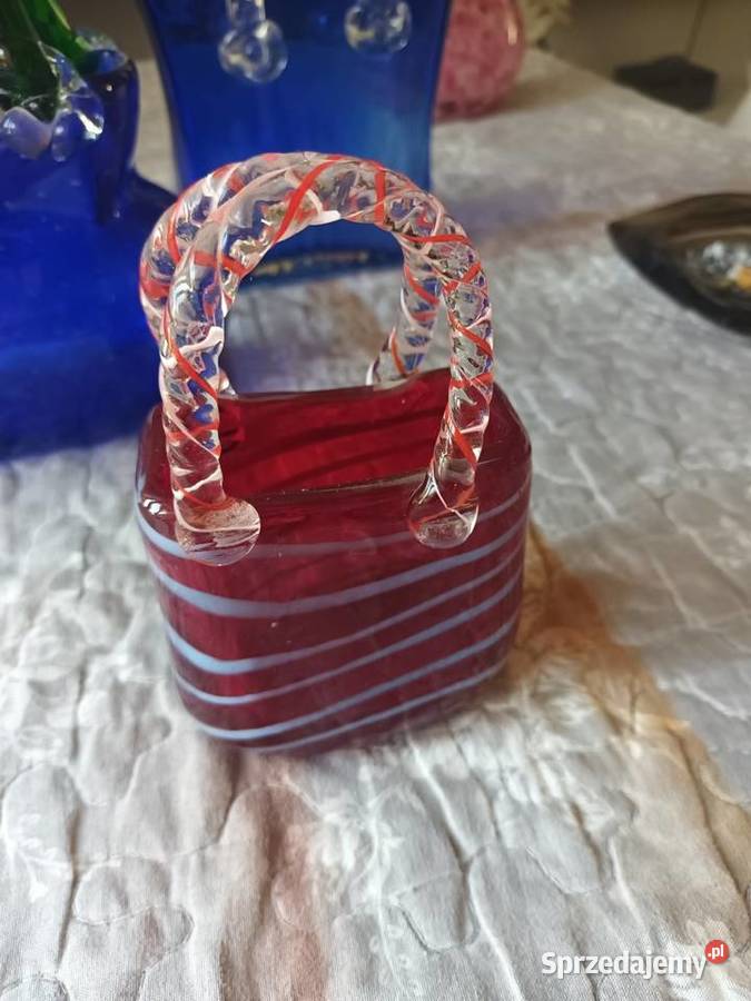 Mam do sprzedania szklane torebki Murano 300 Porcelana i szkło pomorskie