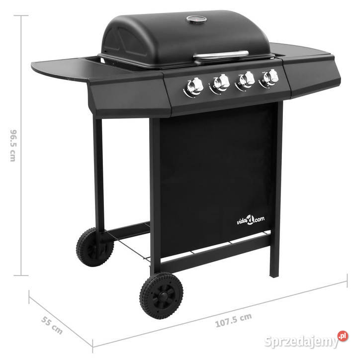 Grill gazowy z 4 palnikami czarny WM3053622 mazowieckie