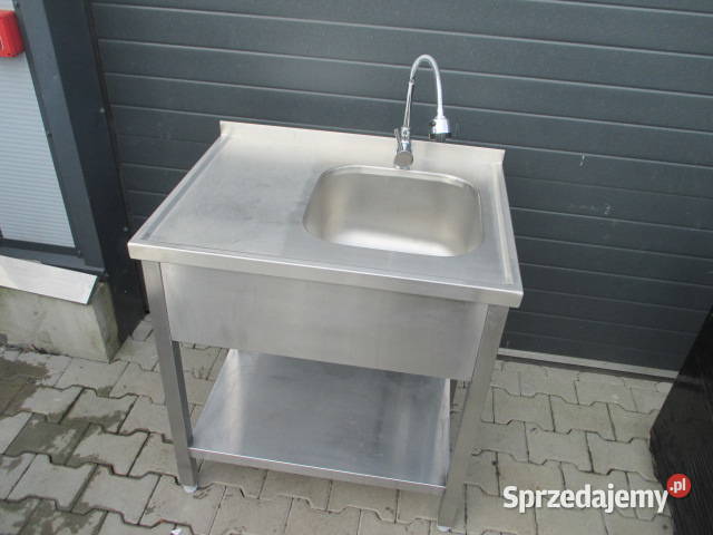 Stół Zlew Jednokomorowy Z Półką Stal Nierdzewna Ostrów Wielkopolski
