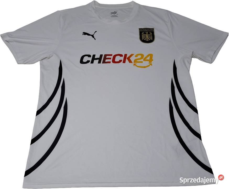 Koszulka męska sportowa Tshirt biała L Niemcy Czeladź