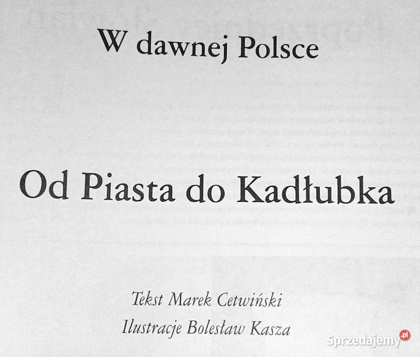 Piasta do Kadłubka W dawnej Polsce M Cetwiński twarda Pozostałe
