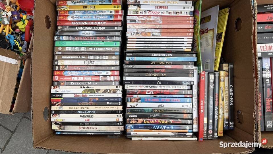 Zestaw mix filmy dvd gry pc 2 ksiazki zabawki sprzedam