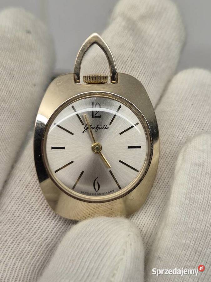 Rzadki unikalny zegarek naszyjnik Glashutte sprzedam