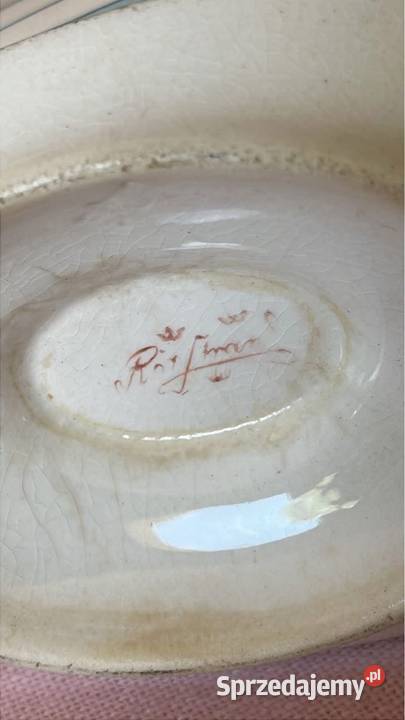 Sosjerka porcelanowa Sygnowana Rostrand Szwecja Gdańsk