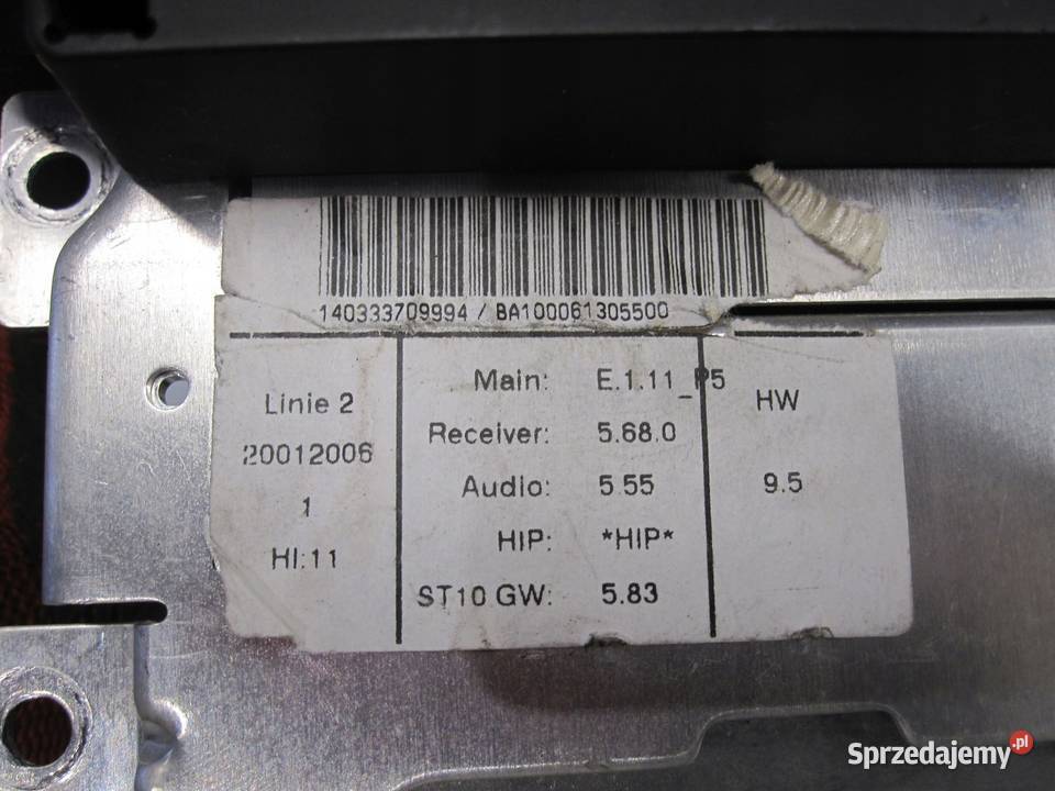 BMW E87 E81 SPORT 06r radio CD czytnik DVD osobowe