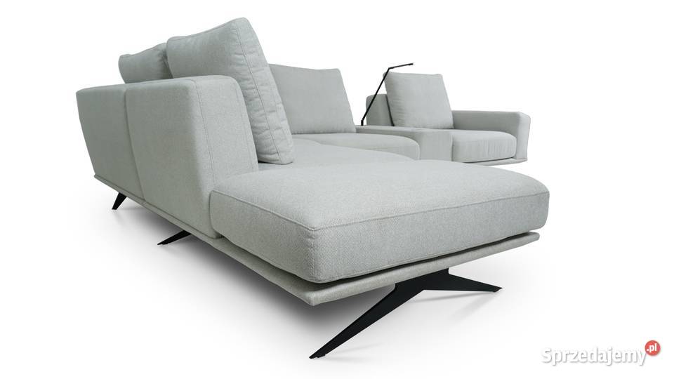 Narożnik Sines z barkiem w tkaninie NURIEL 300 Woźniki