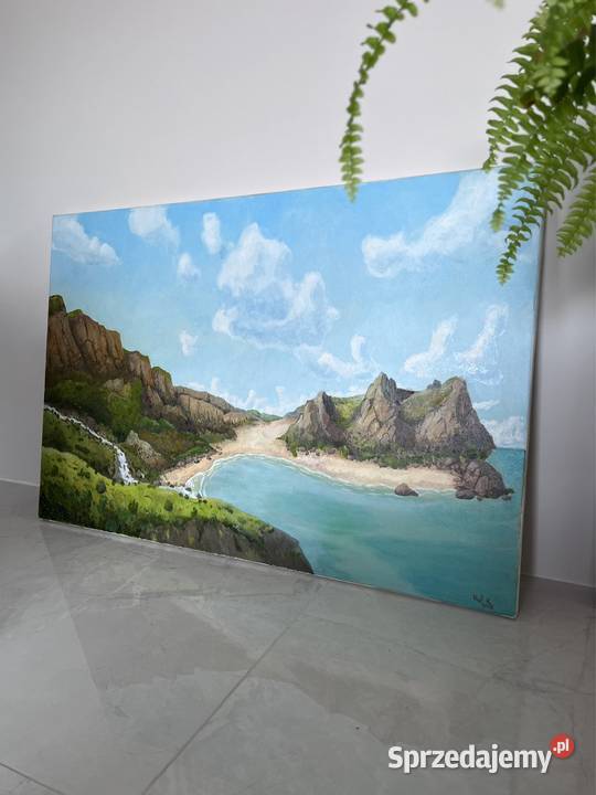 Obraz olejny pejzaż 90x60 Wrocław sprzedam