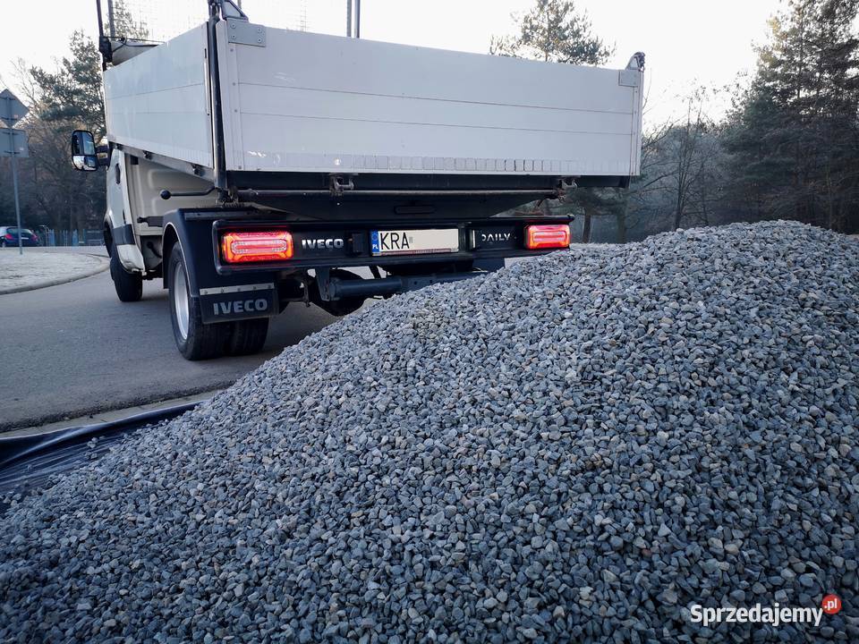 kruszywo kliniec 030 pod kostkę drogę transport Żwir i kamienie