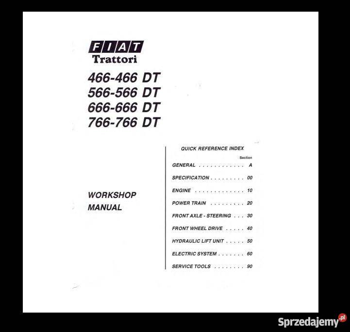 Fiat 466dt 566dt 666dt 766 766dt instrukcja Pozostałe