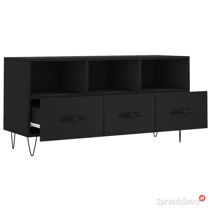 Szafka pod TV czarna 102x36x50 materiał mazowieckie Warszawa