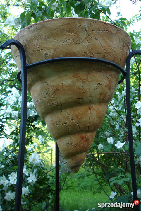 Donica ceramiczna mrozoodporna w stojaku 90 Jelenia Góra