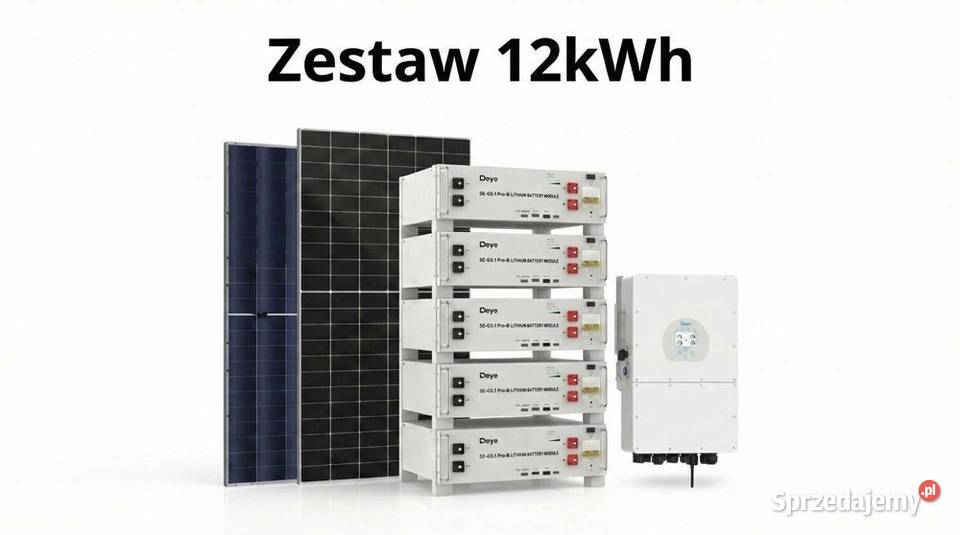 Zestaw budżetowy 12kWh HV panele inwerter 3 fazy Fotowoltaika małopolskie sprzedam