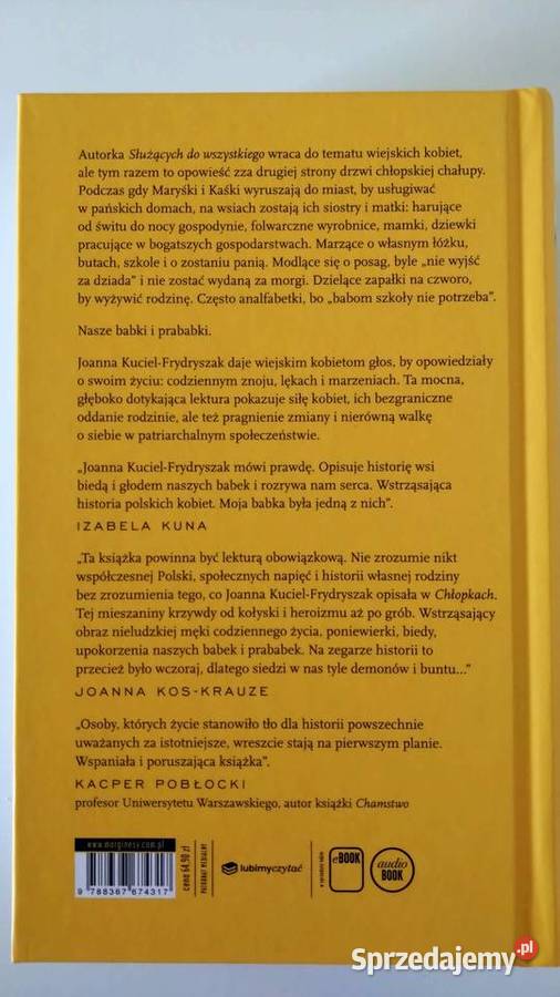 Chłopki Opowieść o naszych babkach Joanna historia, archeologia Warszawa