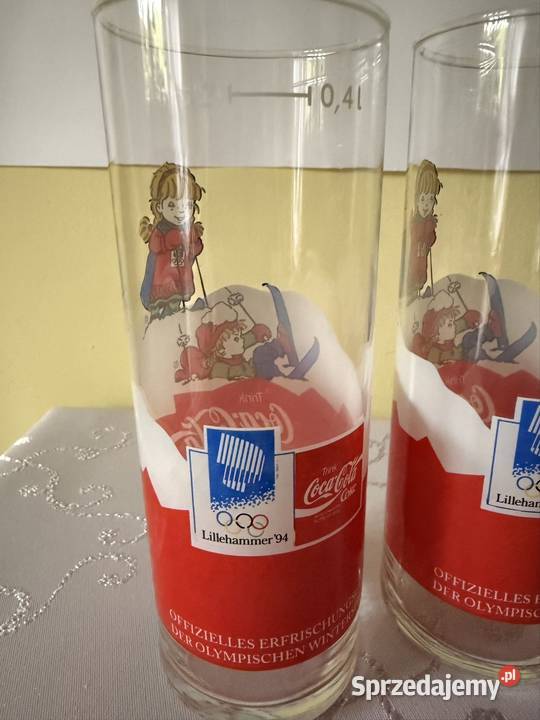 CocaCola Szklanki 400 ml Lillehammer 1994 Wyposażenie wnętrz Czerwionka-Leszczyny