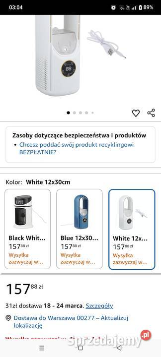 Nowy klimatyzator nawilżacz powietrza kujawsko-pomorskie Bydgoszcz