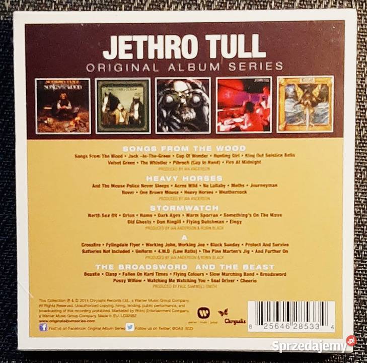 Wspaniały Zestaw 5 płyt CD JETHRO TULL rock Płyty i kasety Katowice sprzedam