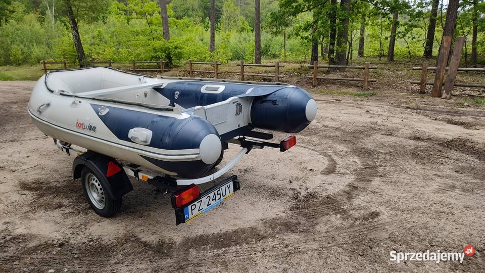 Zestaw Ponton Honwave Przyczepa Silnik Mława