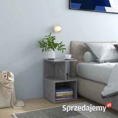 vidaXL Szafki nocne 2 szarość betonu 35x35x55 pł