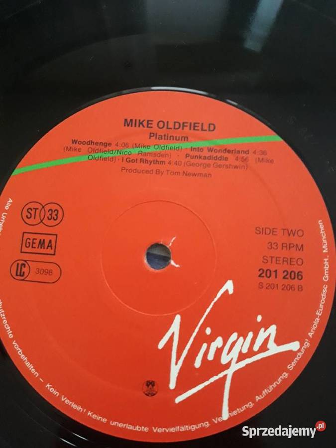 MIKE OLDFIELD Platinium 1979 Rzeszów