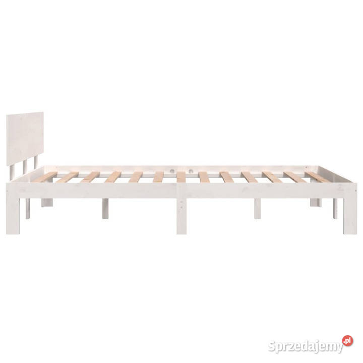 Rama łóżka biała lite drewno sosnowe 120 x 200 Warszawa