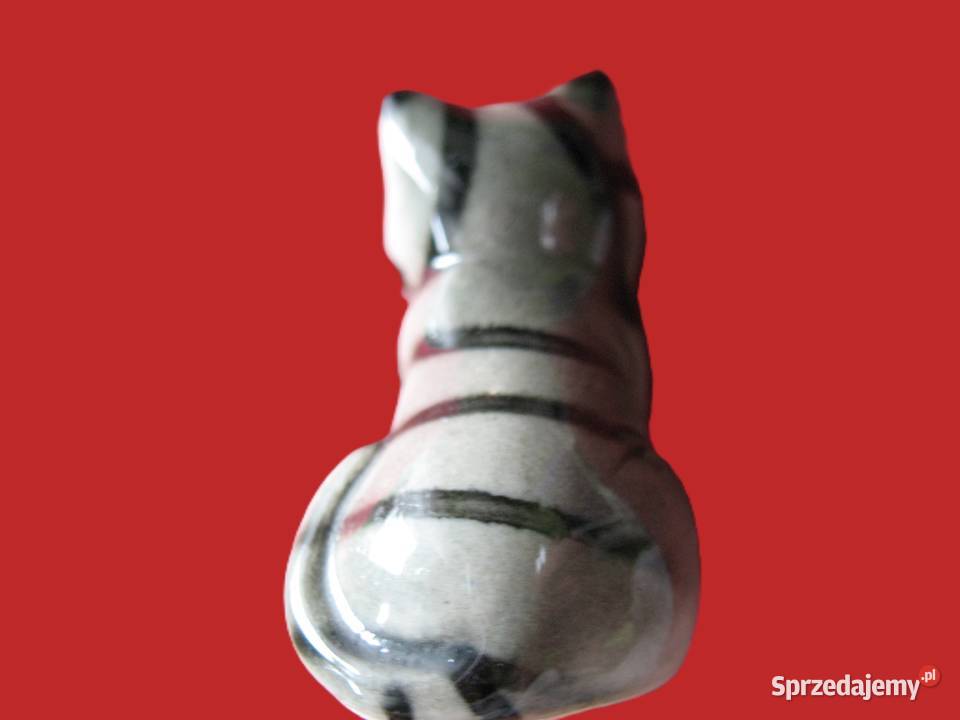 Kot miniatura figurka porcelana 35 x 4 x 2 mazowieckie Siedlce sprzedam