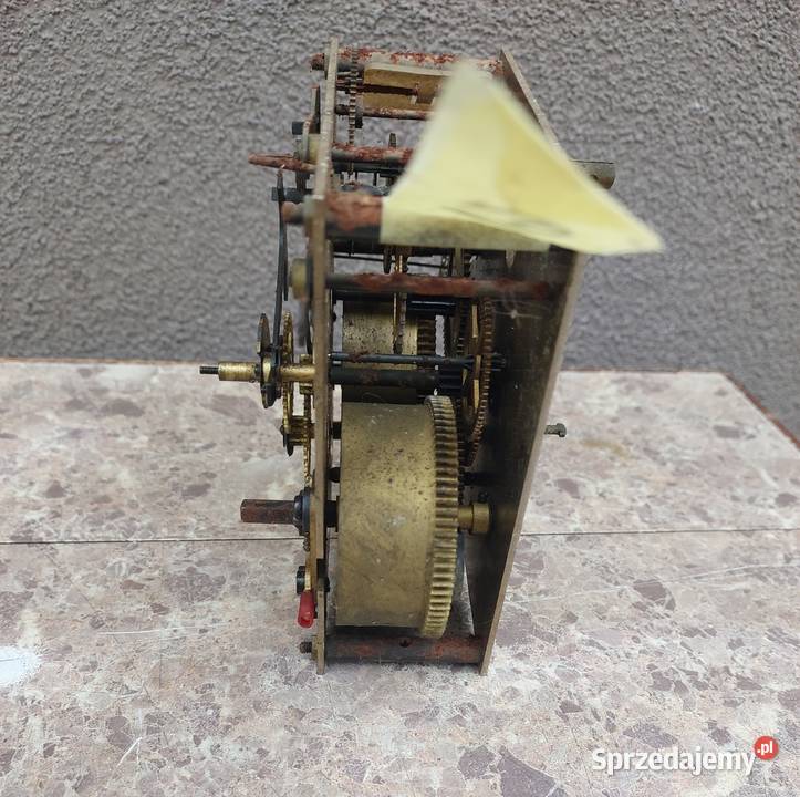 661 Mechanizm starego zegara ściennego Metron Tczew