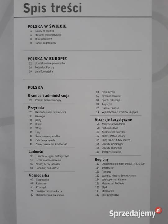 Atlas Geograficzny Polski Konstancin-Jeziorna sprzedam