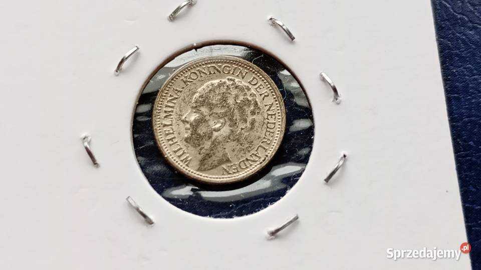 Stare monety 10 cent 1941 Holandia srebro Lesko