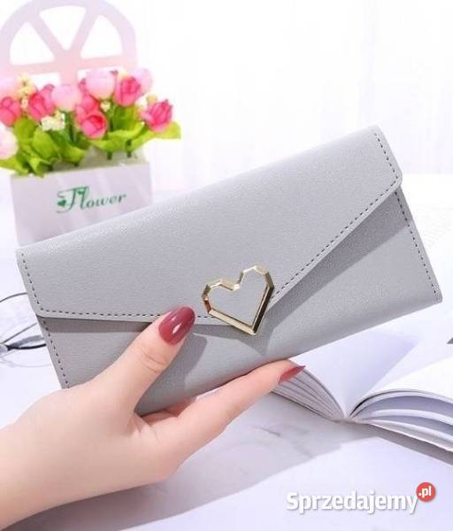 Damski portfel szary Uniseks Dodatki Kraków sprzedam