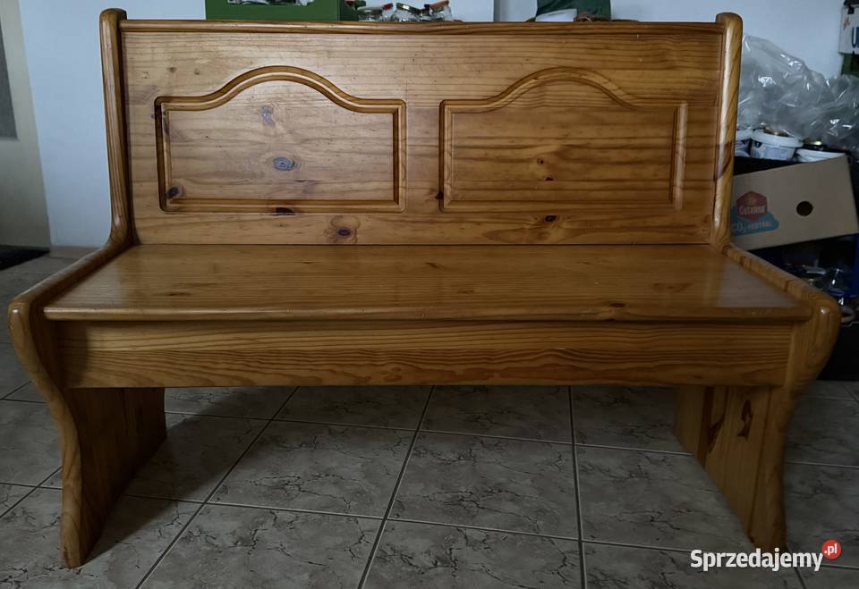 Lawa drewniana z podnoszonym siedziskiem 116cm Lublin