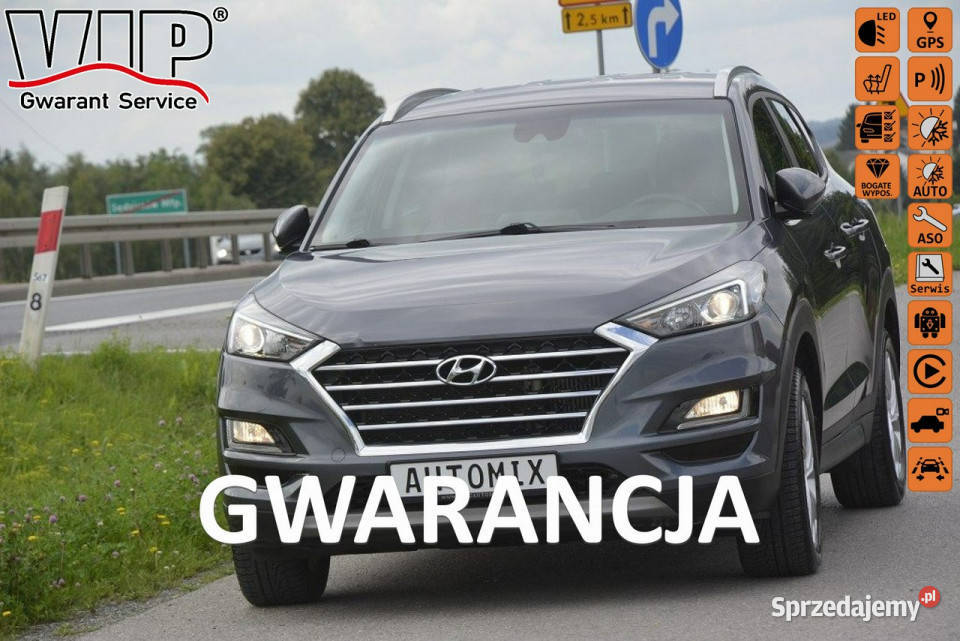 Hyundai Tucson 16CRDI pierwsza rej 2020 nawi światła przeciwmgielne Sędziszów Małopolski
