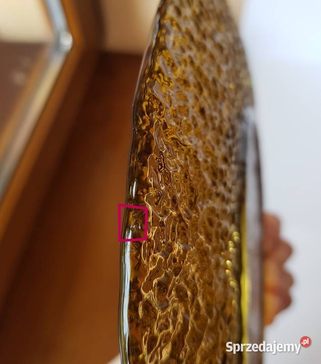 Patera Sahara Zamek Będzin Ząbkowice szkło PRL