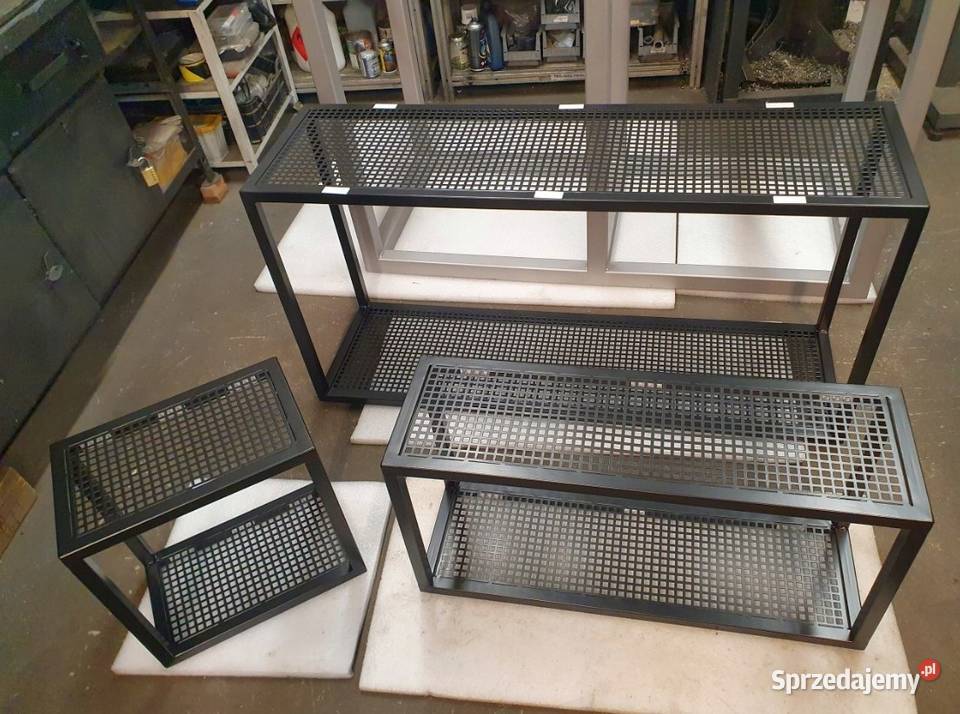 Stojak na drewno kominkowe loft kosz opałowe Jeżowe