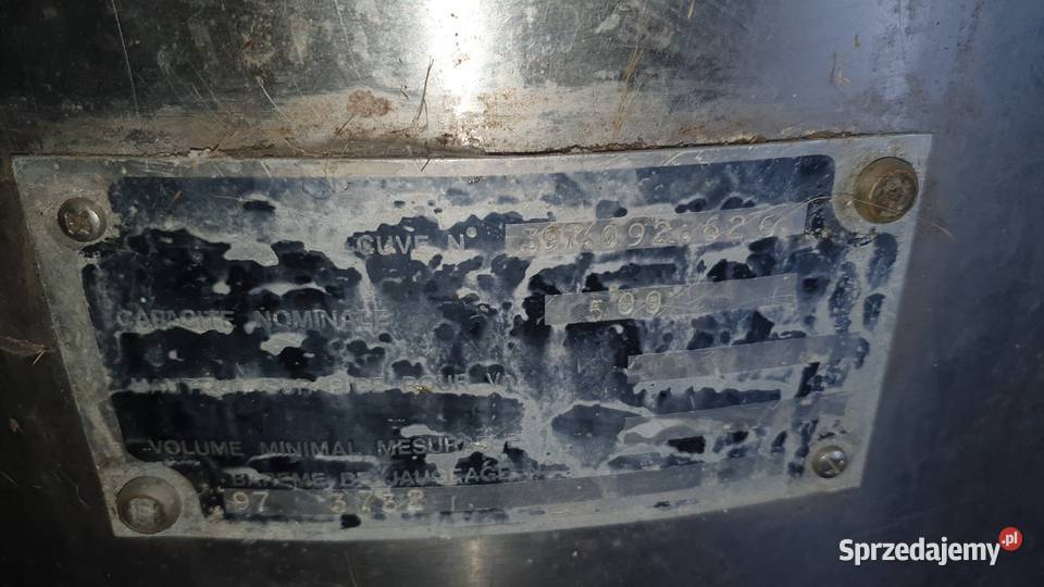 Zbiornik na mleko 500l Ludwiniec