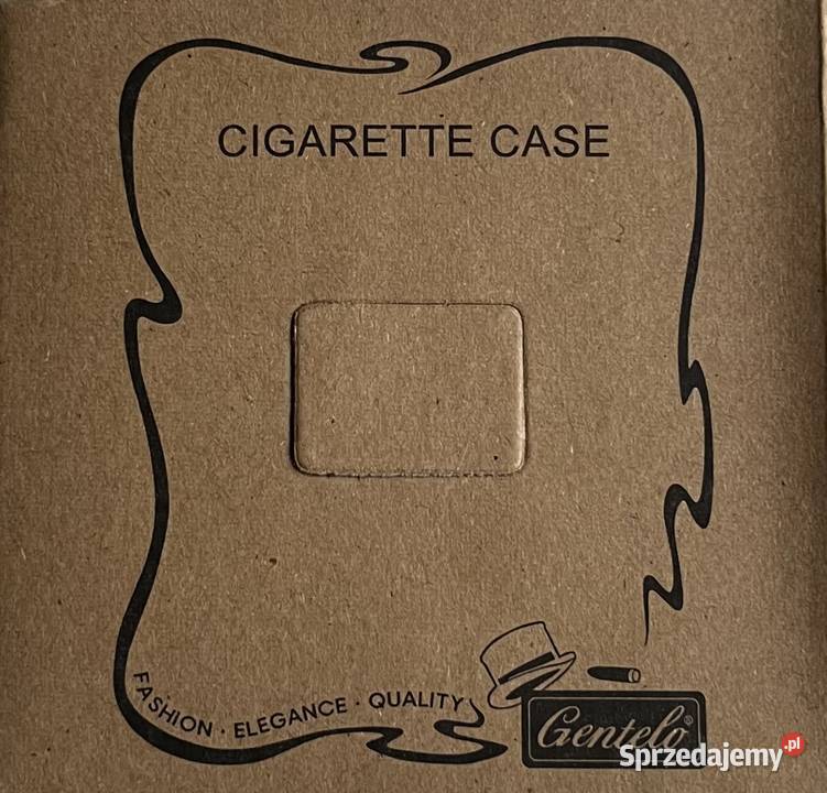 Papierośnica w Niebieskiej Sztucznej Skórze Ostrowy nad Okszą