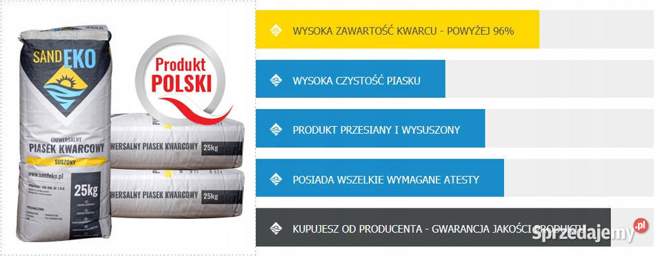 Piasek kwarcowy do piaskowania piaskarki Blacharstwo i lakiernictwo