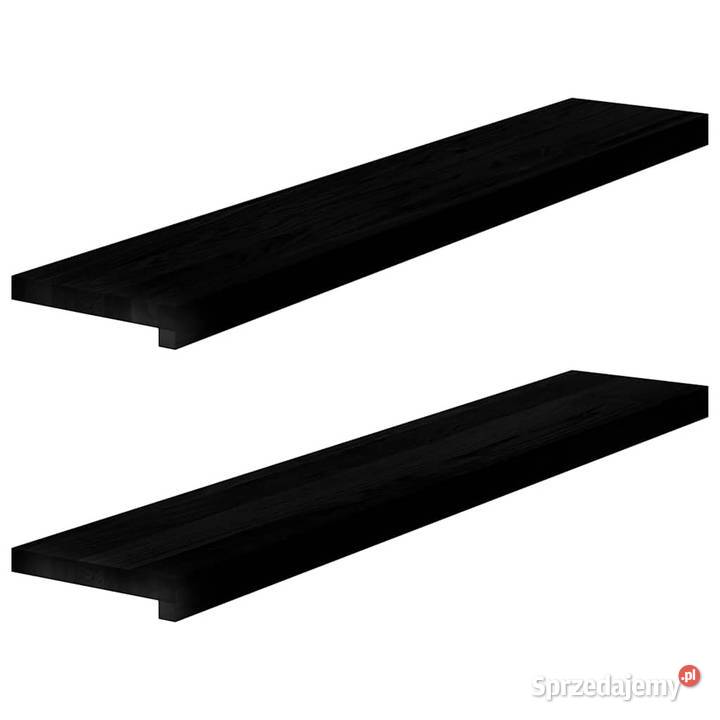 Parapety 2 ciemnobrązowy 110x20x2 lite drewno Warszawa