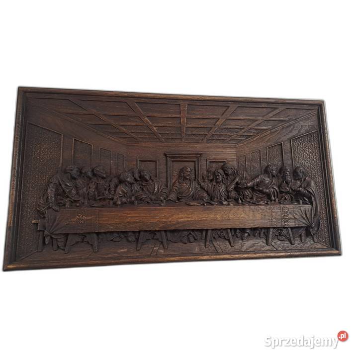 Obraz Ostatnia Wieczerza rzeźba w drewnie Malechowo