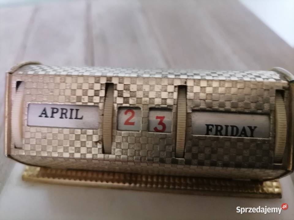 Stary kalendarz wieczny ART DECO Kraków