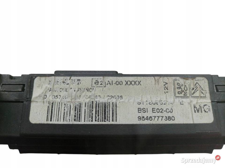 SKRZYNKA BSI 9646777880 E0200 Peugeot 206 I Rok produkcji 2002