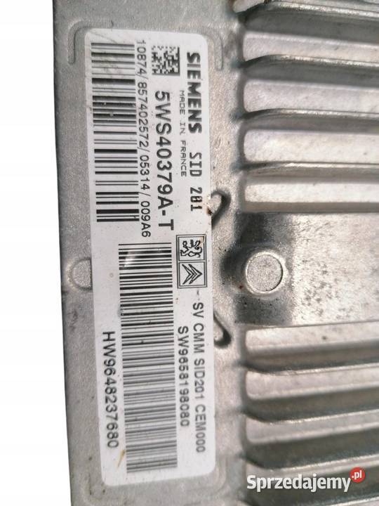 KOMPUTER SILNIKA 607 27 V6 HDI 9910 HW9648237680
