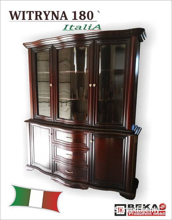 ITALIA Śliczna Komoda 160 Gięte Fronty Lustro Włocławek