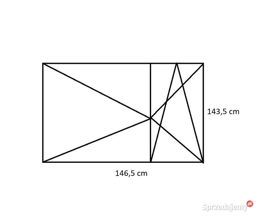 Okno PCV 1465 x 1435 używane sprzedam
