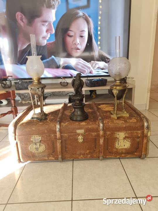 Walizka kufer Wilhelm Schugt antyk unikat Budzyń